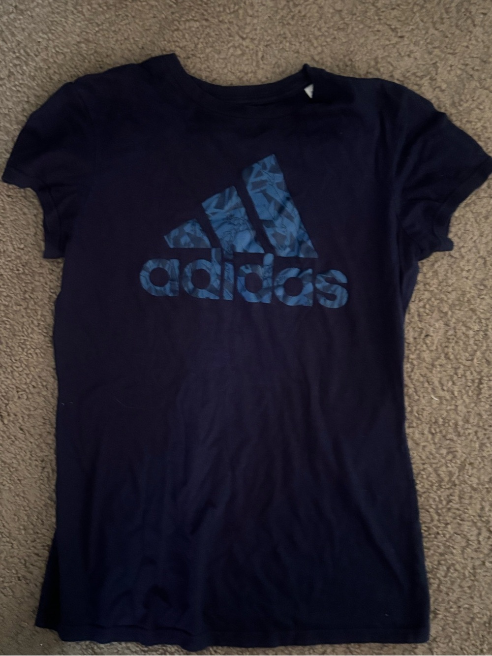 adidas Navy Tee with Blue Logo